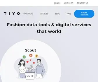 Tiyo.app(Fashion data tools & digital services that work) Screenshot