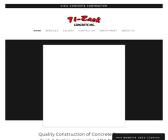 Tizack.com(Ti-Zack Concrete, Inc) Screenshot