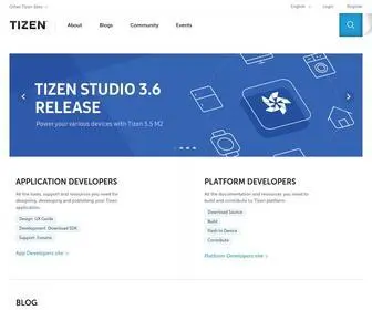 Tizen.org(An open source) Screenshot