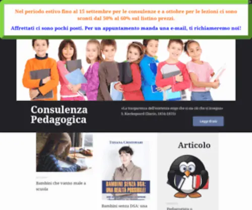 Tizianacristofari.it(Home Page Consulenza Pedagogica Figli Meravigliosi) Screenshot