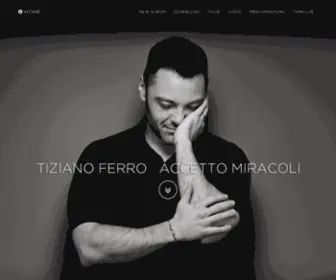 Tizianoferro.com(Tiziano Ferro New Album) Screenshot
