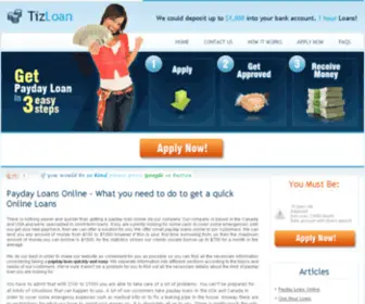 Tizloan.com(Loans online) Screenshot