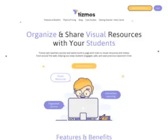 Tizmos.com(The Easiest Way for Teachers to Share Online Resources with Students) Screenshot