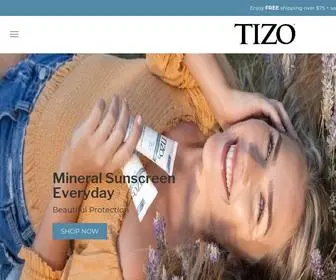 Tizoskin.com(Discover radiant skin with TiZO Skin Care) Screenshot