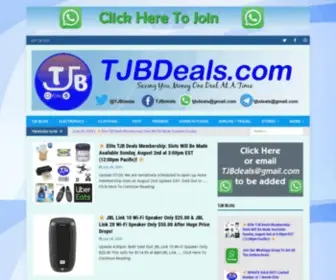 TJbdeals.com(TJB Deals) Screenshot