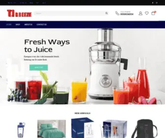 TJbreezeStore.com(Online Store) Screenshot