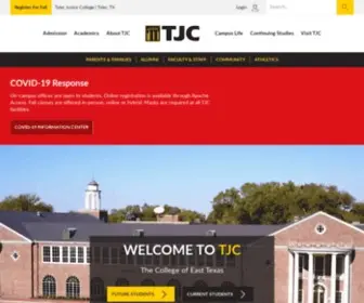 TJC.edu(Tyler Junior College) Screenshot