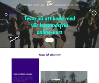 Tjejerkodar.se(Sveriges största community för kvinnor intresserade av tech) Screenshot