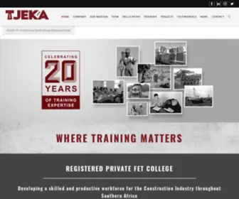 Tjeka.co.za(Private FET College) Screenshot