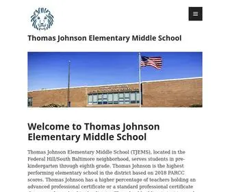 Tjems84.com(Thomas Johnson Elementary Middle School) Screenshot