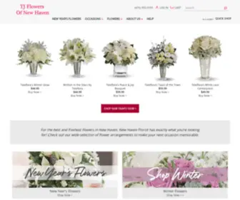 TJflowersofnewhaven.com(New Haven Florist) Screenshot