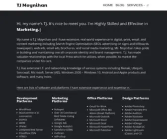 Tjmoynihan.com(TJ Moynihan) Screenshot