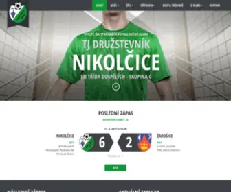 Tjnikolcice.cz(TJ Družstevník Nikolčice) Screenshot