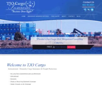 Tjocargo.com(Cargo Insurance Coverage & Freight Protection Rates from TJO Cargo) Screenshot