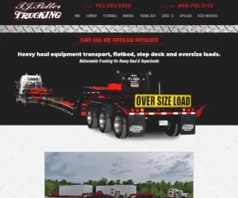 Tjpottertrucking.com(Trucking Services) Screenshot