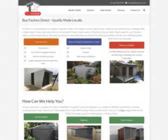 TJsheds.com.au(TJ Sheds) Screenshot