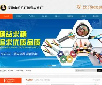 TJSXSDL.com(天津电缆总厂橡塑电缆厂) Screenshot