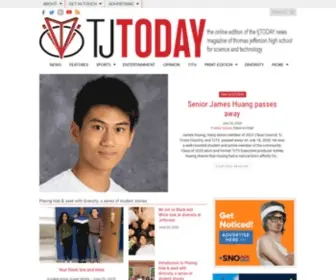 Tjtoday.org(The student news site of Thomas Jefferson High School for Science and Technology) Screenshot