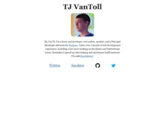 Tjvantoll.com(TJ VanToll's Blog) Screenshot