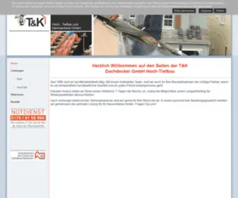 TK-Dachdecker.de(Der kompetente Meisterbetrieb seit 1988) Screenshot