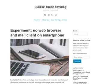 Tkacz.pro(Lukasz Tkacz Blog) Screenshot