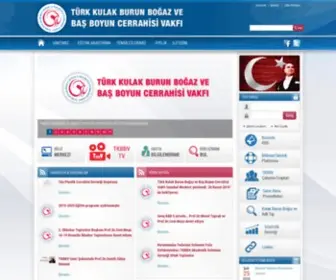 TKBBV.org.tr(Kulak Burun Boğaz ve Baş Boyun Cerrahisi Vakfı) Screenshot