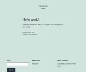 TKbloans.com.au(TKB Loans) Screenshot