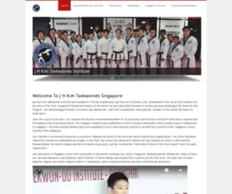 TKD-Singapore.com(J H KIM TAEKWONDO) Screenshot