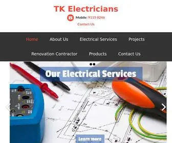 Tkelectricians.com(Skilled Local Electricians Singapore) Screenshot