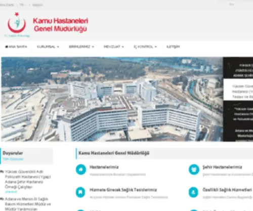 TKHK.gov.tr(Türkiye Kamu Hastaneleri Kurumu) Screenshot