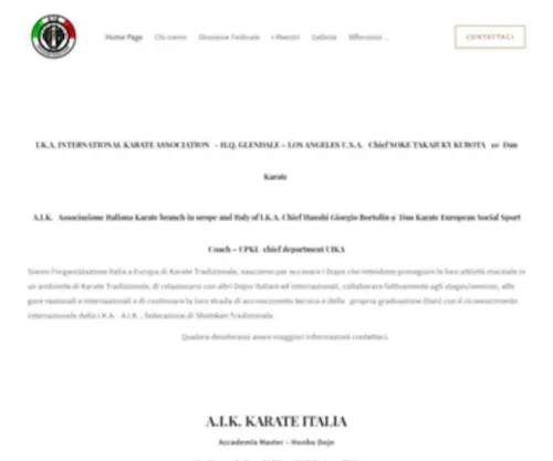 Tkic.org(Confederazione Internazionale Karate Tradizionale) Screenshot