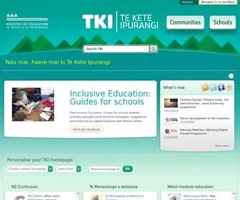 Tki.org.nz(Te Kete Ipurangi (TKI)) Screenshot