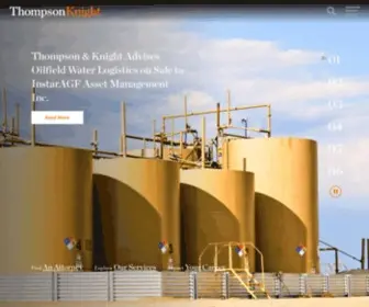 Tklaw.com(Thompson & Knight LLP) Screenshot