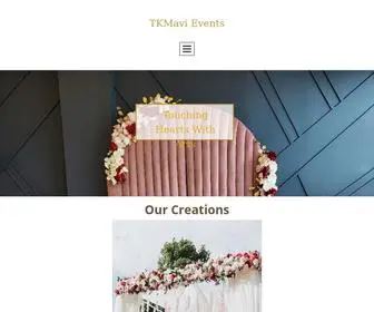 Tkmavievents.com(TkMavi Events provide wide range for decors and wedding setups) Screenshot