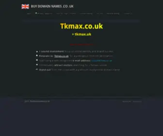 Tkmax.co.uk(DomainAds UK Network) Screenshot
