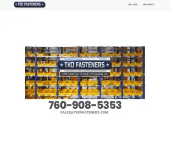 Tkofasteners.com(BeLogistics) Screenshot