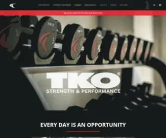 Tkostrength.com(TKO Strength & Performance) Screenshot