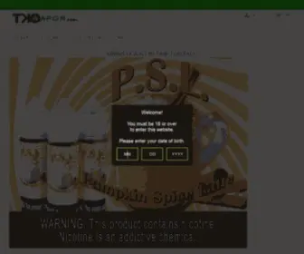 Tkovapor.com(TKO Vapor) Screenshot