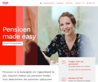 TKppensioen.nl(TKP Pensioen) Screenshot