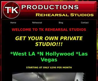 Tkrehearsal.com(TK Rehearsal Studios) Screenshot