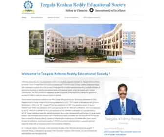 Tkres.org(Teegala Krishna Reddy Educational Society) Screenshot