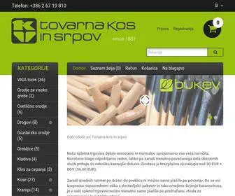 TKSL.eu(Tovarna kos in srpov d.o.o) Screenshot