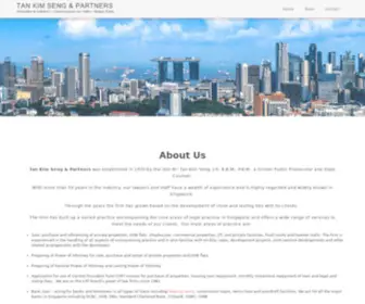 TKSP.com.sg(Established law firm) Screenshot