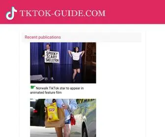 Tktok-Guide.com(All about TikTok) Screenshot