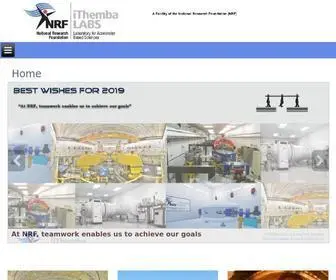 Tlabs.ac.za(IThemba LABS) Screenshot