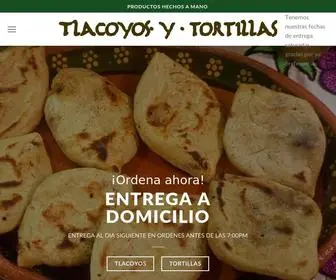 Tlacoyitos.com(Tlacoyos y Tortillas) Screenshot