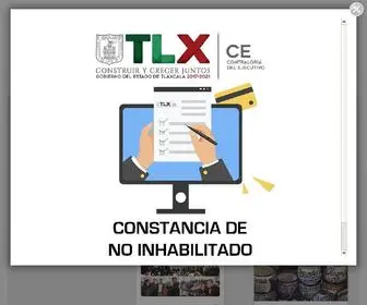 Tlaxcala.gob.mx(Cuna de la nación Gobierno del Estado de Tlaxcala) Screenshot