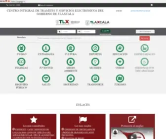 Tlaxcalaenlinea.gob.mx(Tlaxcala en línea) Screenshot