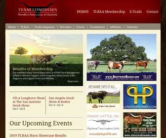 Tlbaa.org(Texas Longhorn Breeders Association of America) Screenshot