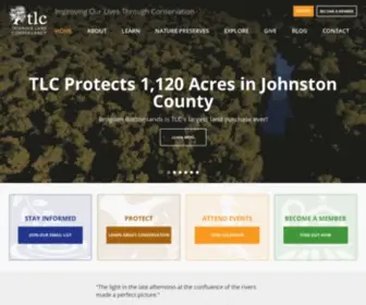 TLC-NC.org(Triangle Land Conservancy) Screenshot